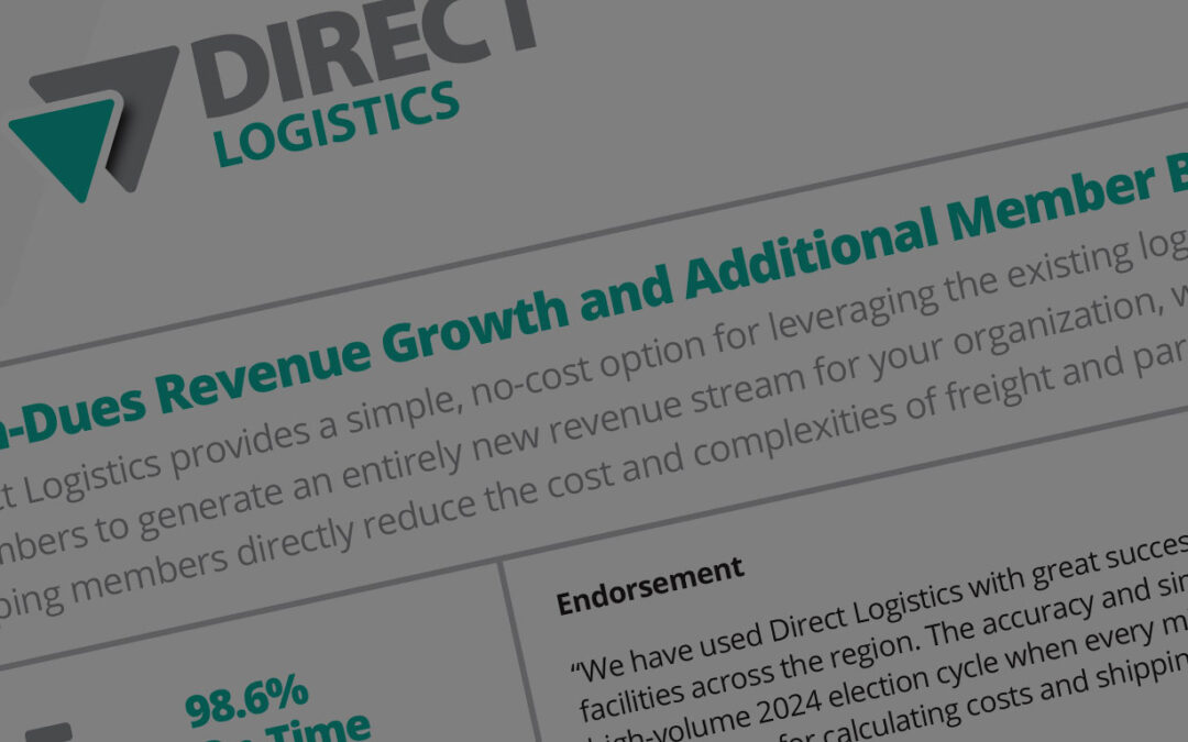 How Logistics Can Unlock New Revenues and Benefits for Member Associations