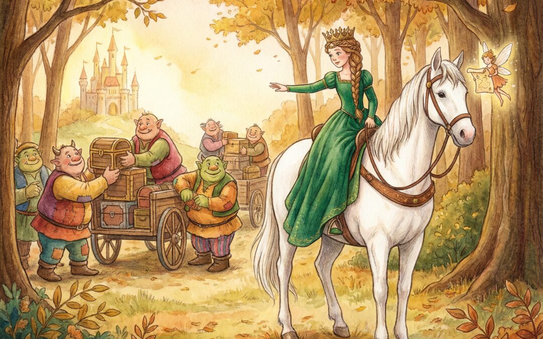 The Thanksgiving Fable of Princess Elara and the Wandering Wagons