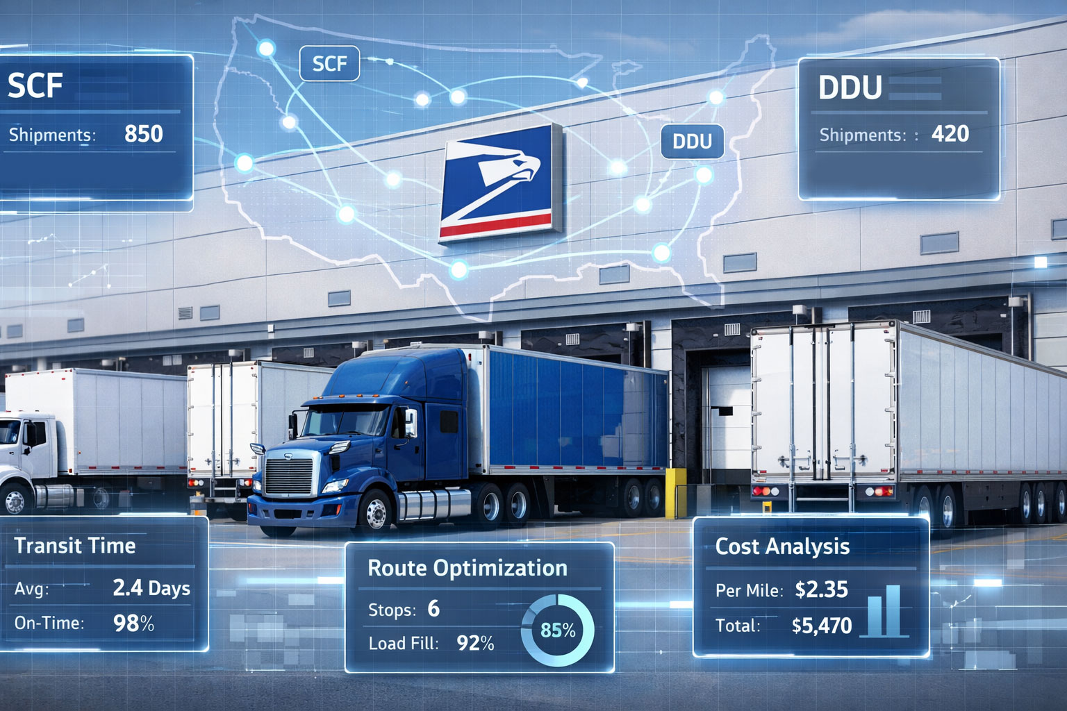 Postal-Aware LTL drop-shipping to SCF and DDU facilities nationwide
